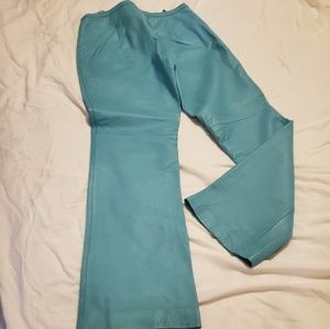 lambskin leather pants